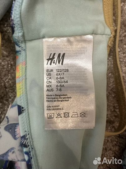 Купальник для девочки hm 122