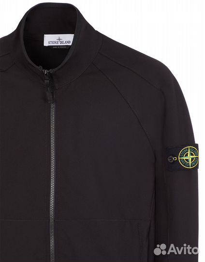 Куртка stone island soft shell-R fleece black