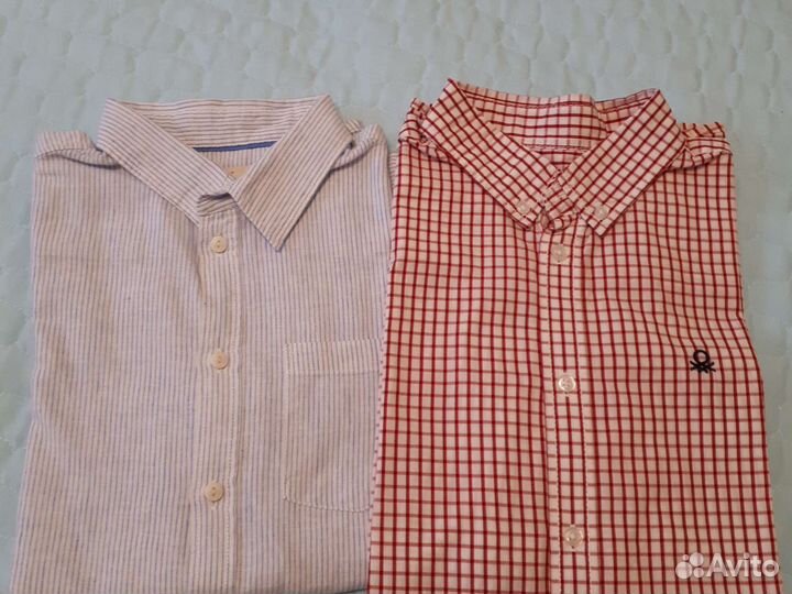 Рубашка benetton для мальчика размер 160