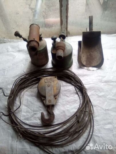 Трос,бензиновые лампы
