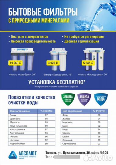 Фильтры для воды 