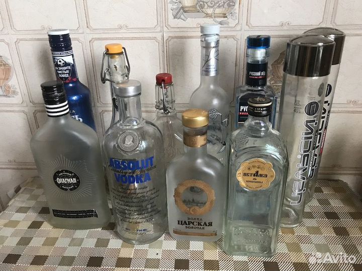 Бутылки разные