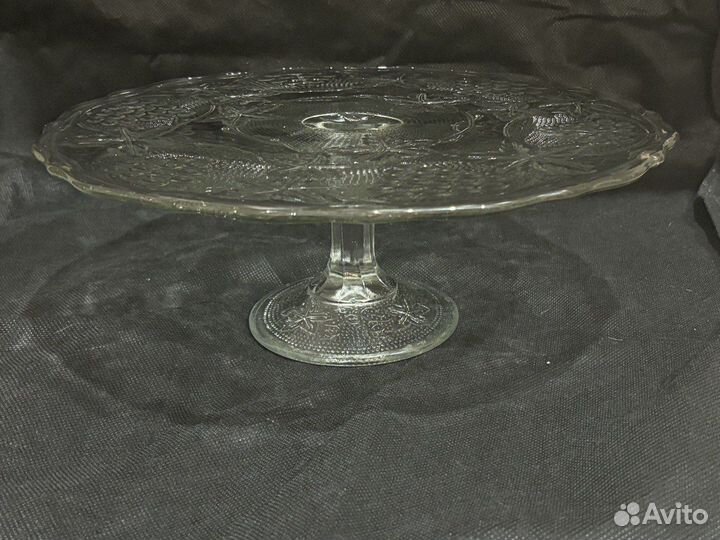 Ваза на ножке тортница СССР большая