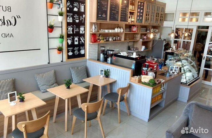 Кофейня с посадочными местами в бизнес-центре