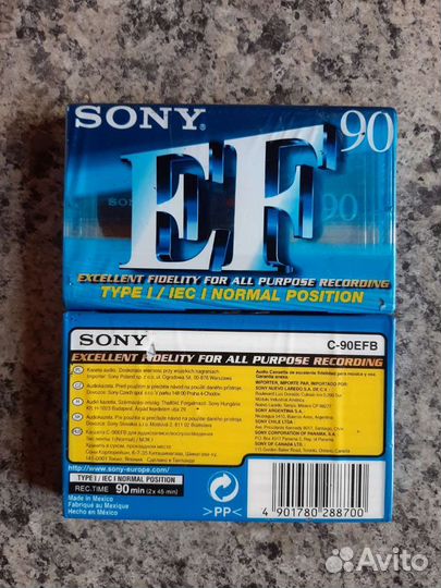 Аудио кассеты новые Sony