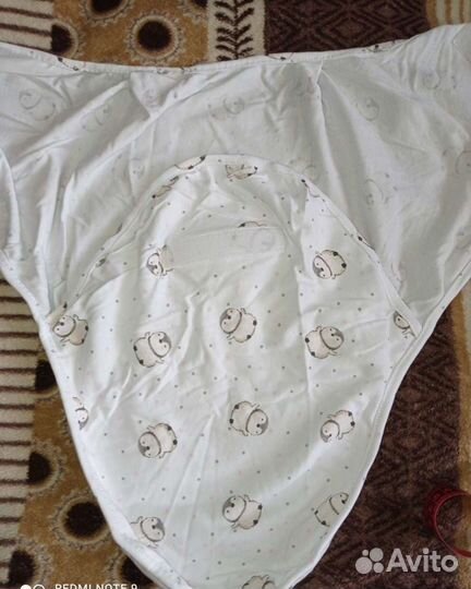 Кокон-пеленка на липучке