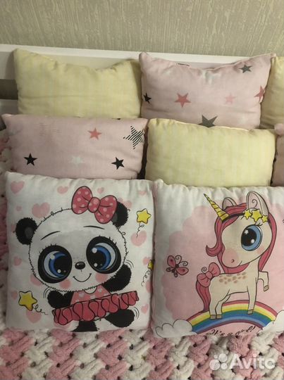 Бортики в кроватку новые