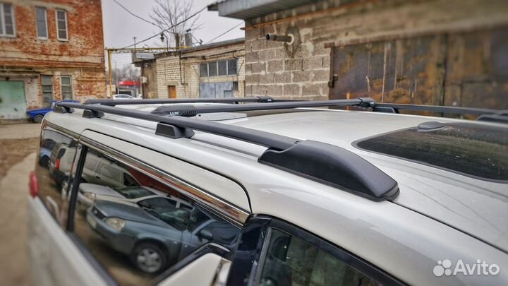 Рейлинги на крышу Toyota Alphard 30, черные