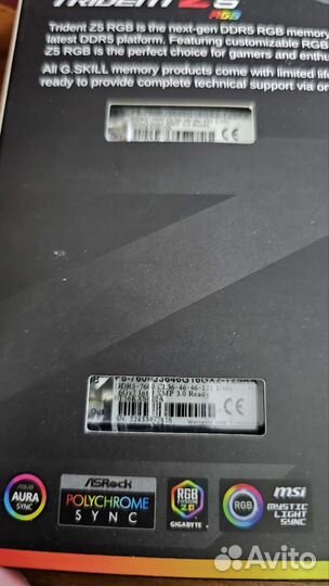 G.Skill DDR5 32Gb 7600 F5-7600J3646G16GX2-TZ5RK