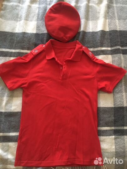 Футболка-поло и берет Юнармия