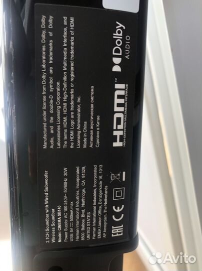 Саундбар jbl bar 2.1 Cinema sb140
