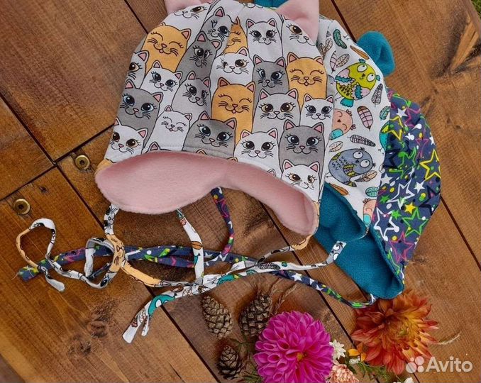 Детские трикотажные шапочки