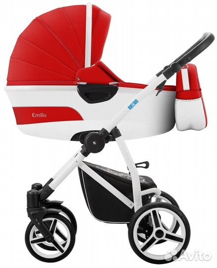 Коляска 2 в 1 Emilio + кресло переноска в машину