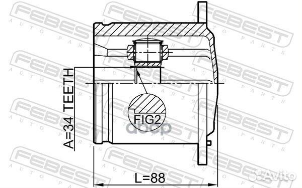 ШРУС audi A4/A5/A6/A7/A8 07- внут. 1711-Q5 Febest