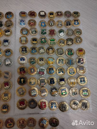 Коллекция гербы городов 180+шт