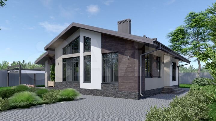 Дом 128 м² на участке 8 сот.