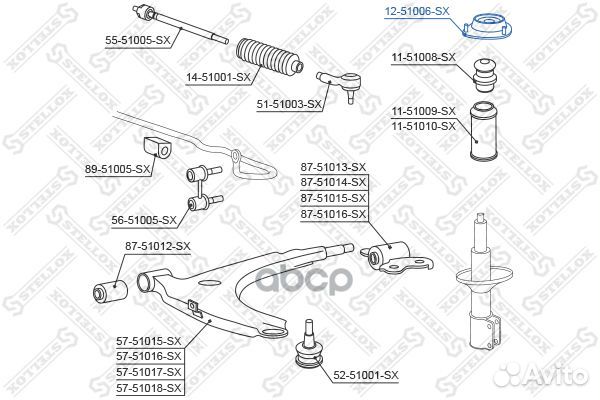 Опора амортизатора переднего Hyundai Coupe 1.6