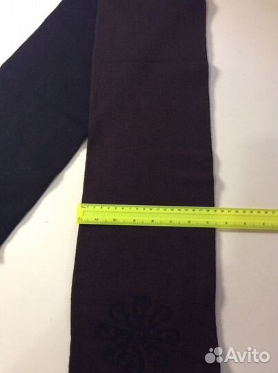 Двухцветный вязаный уютный шарф, арт 320