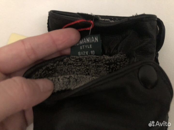 Перчатки кожаные