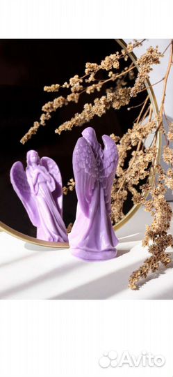 Силиконовая форма Ангел для свечей, мыла, гипса