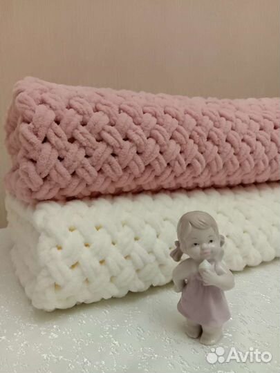 Плед детский вязаный