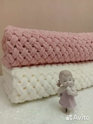 Плед детский вязаный