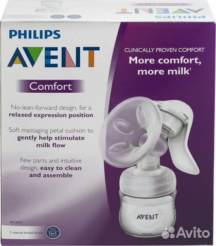 Молокоотсос avent ручной