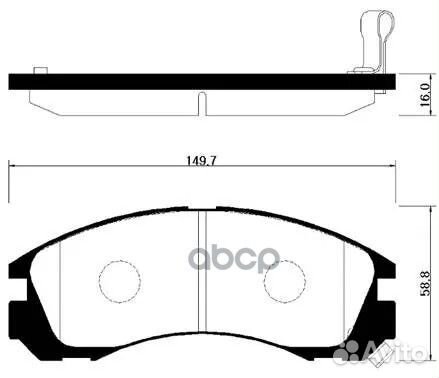 Колодки передние Mitsubishi/HSB/ HP0025 HSB