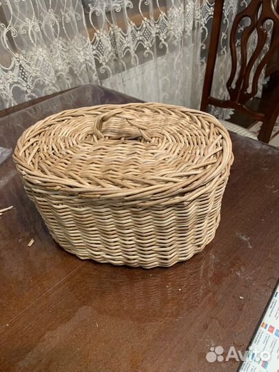 Плетеные корзиночки из эко лозы, кашпо из ротанга