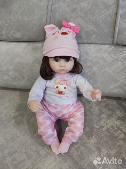 Кукла реборн девочка, 42см.Набор для ухода