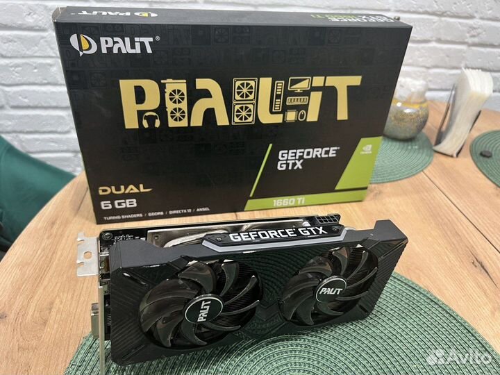 Видеокарта Palit GeForce GTX 1660 Ti Dual