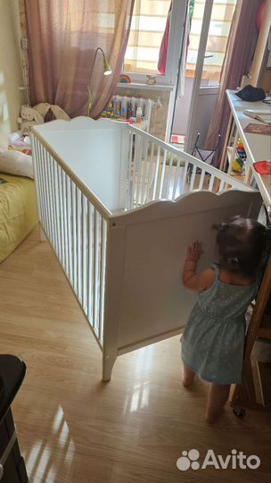 Детская кроватка икея хенсвик