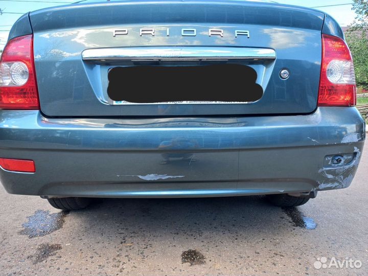 Бампер задний на приору1 Хетчбек