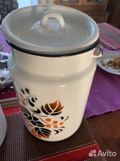 Бидон эмалированный СССР