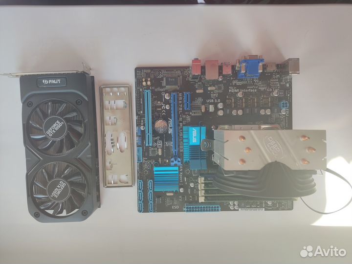 Видеокарта gtx 1050ti + процессор + оператива 16гб