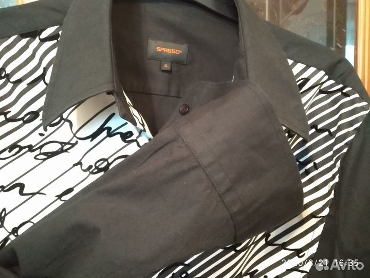 Рубашка черная 50 размер