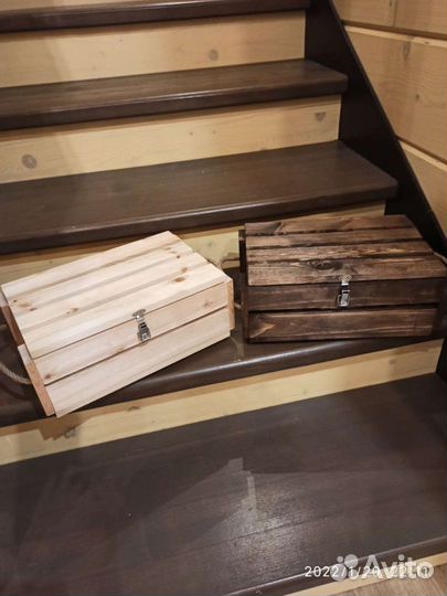 Ящик деревянный подарочный