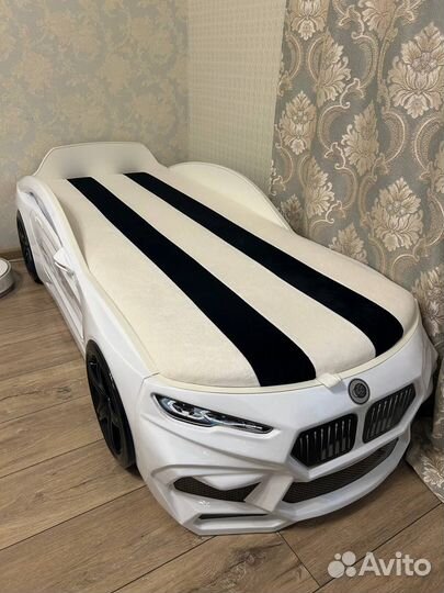 Кровать детская машина Romack Romeo-M белая