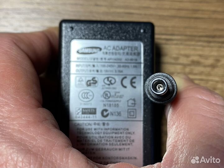 Блок питания для ноутбука Samsung 19V 3.16A 60W