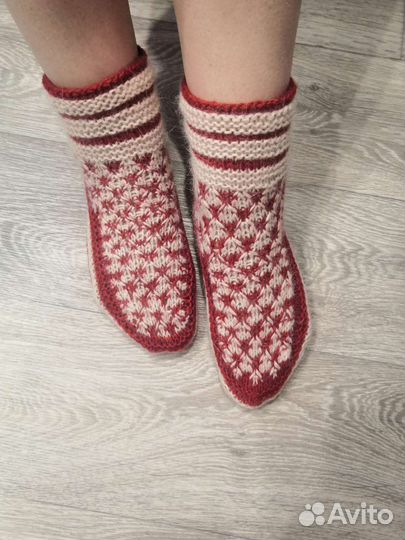 Носки вязаные женские подарок
