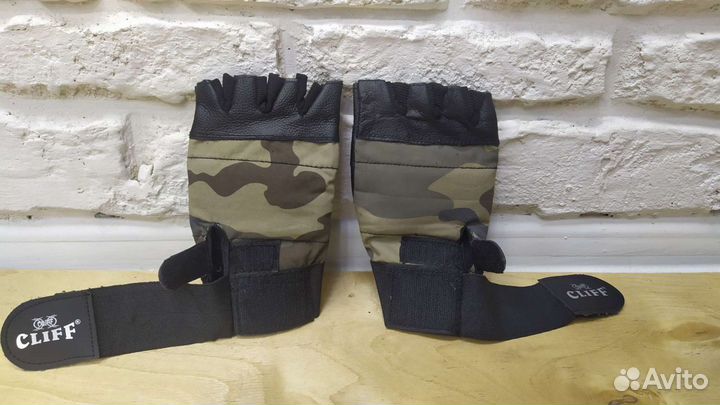 Новые кожаные перчатки для тренировок/фитнеса