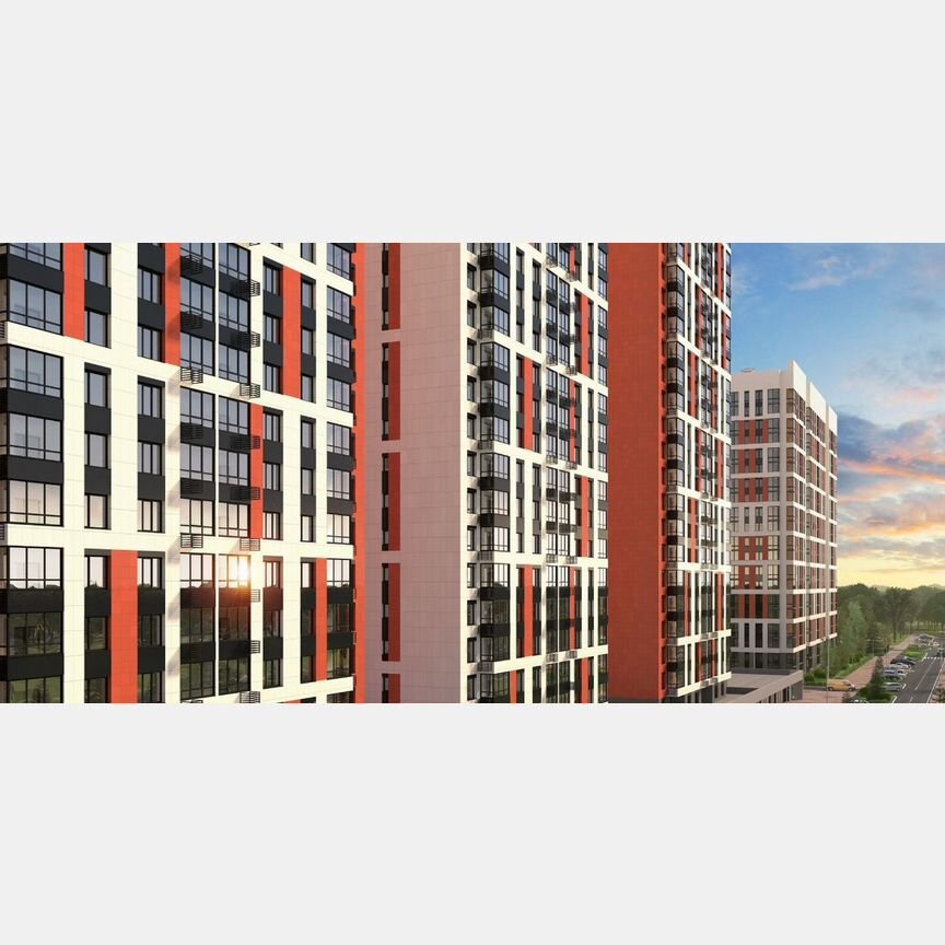 2-к. квартира, 57,1 м², 19/22 эт.