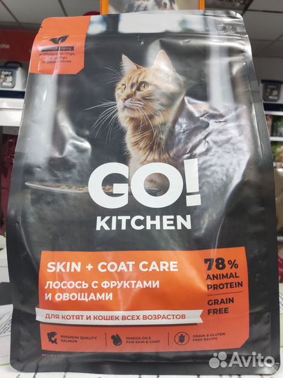 Холистик корм для кошек Go Kitchen GO'kitchen