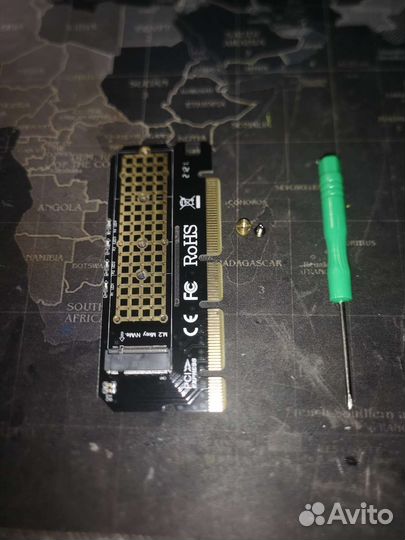 Переходник Orient C299E PCI-E 16x to ngff M.2