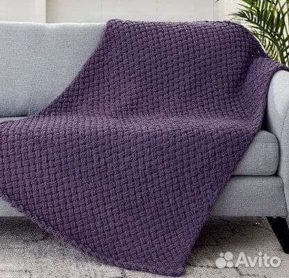 Плед вязаный