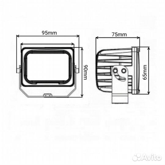 Светодиодная фара рабочего света PRO 30 Вт Osram