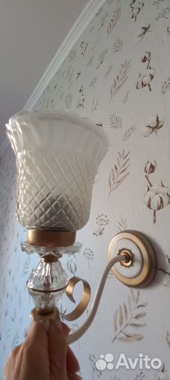 Люстра пятирожковая и 3 бра (Чехия ) в комплекте