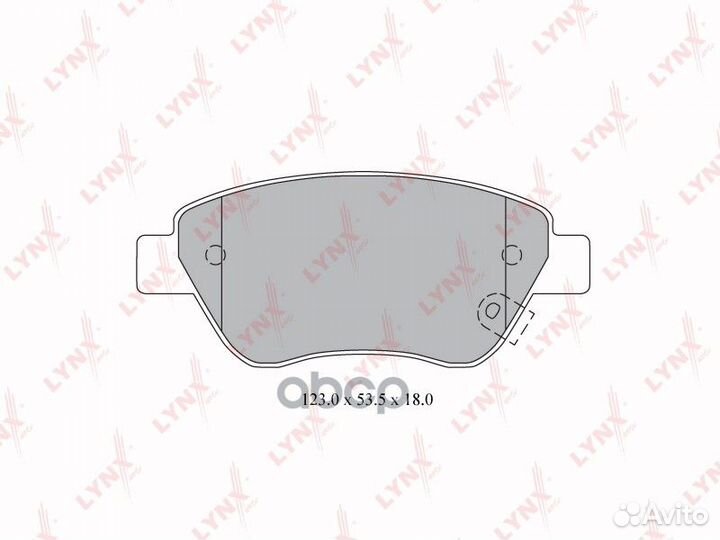 Колодки передние opel Corsa D 06 lynxauto BD-5