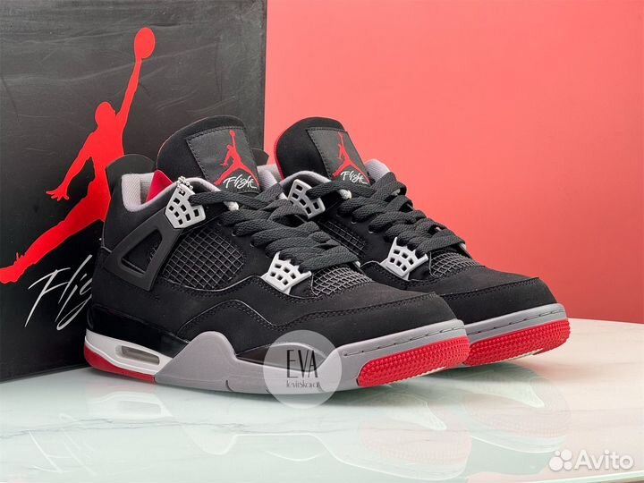 Кроссовки Nike Air Jordan 4 Retro OG 'Bred' 2019