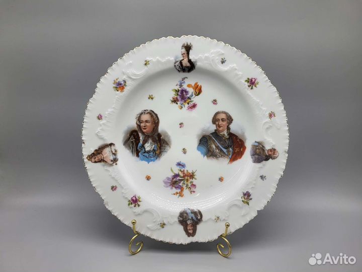 Блюдо французские короли Германия Meissen Мейсен